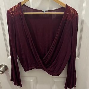 Charlotte Russe cropped long sleeve.